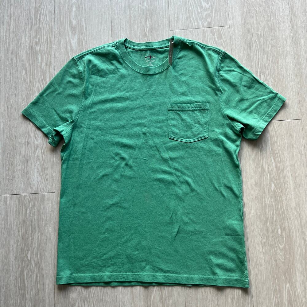 Mens Vintage Jersey Relaxed Tee Medium Relaxed Green Flaw